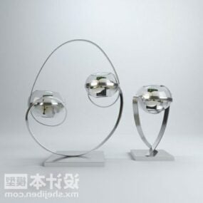 Tableware Jewelry Silver Sculpture 3d model