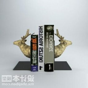 Bookend With Book 3d model