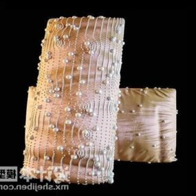Ρεαλιστικό μαξιλάρι Nature Material τρισδιάστατο μοντέλο