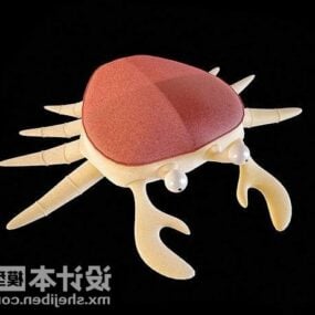 Almofada decorativa em forma de caranguejo Modelo 3D