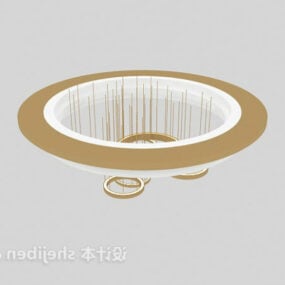 Rounds Shaped Ceiling Light Chandelier 3d model