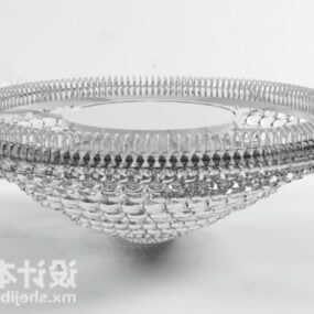 Ceiling Light Diamond Dish Shaped 3d model