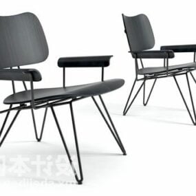 Modern lounge stol ram stil 3d-modell