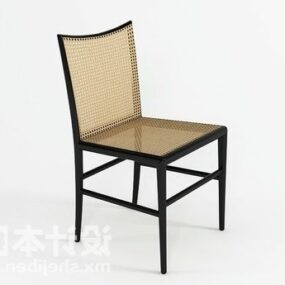 Modelo 3d de design simples de cadeira para casa