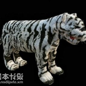 Modelo 3d de brinquedo de pelúcia tigre