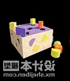लकड़ी का बक्सा खिलौना 3डी मॉडल