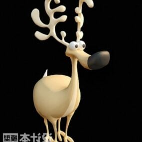 New Year Christmas Deer Toy 3d model