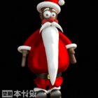 New Year Stylized Old Santa Character