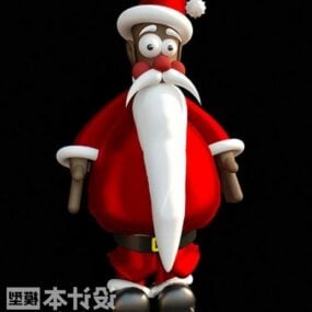 Nový rok stylizované 3D model staré postavy Santa