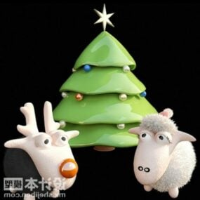 New Year Christmas Pine Tree 3d model