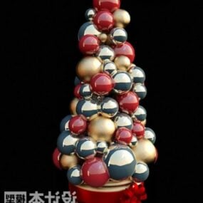 Ball Pin Tree New Year Decorating 3d model