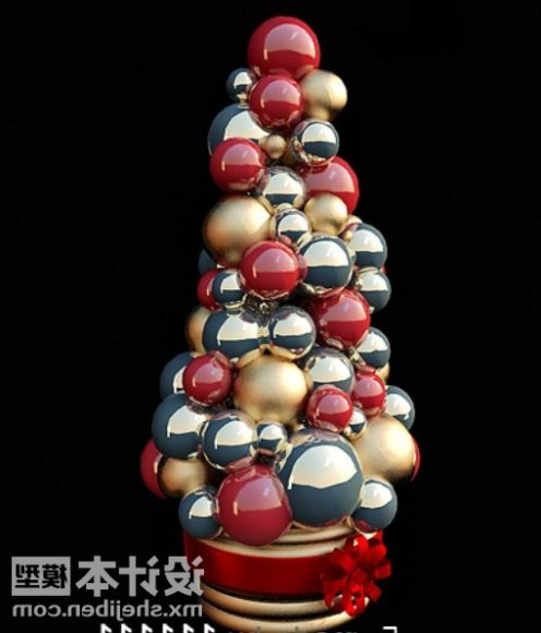 Ball Pin Tree New Year Decorating