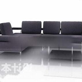 Modern Sofa Combination With Table 3d model