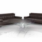 Sofa kombination med glasbord