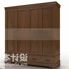 Modello 3d di mobili per guardaroba in legno