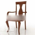 Cadeira asiática de madeira