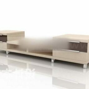 Wooden Mdf Tv Cabinet 3d model
