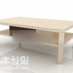 Coffee Table Two Layers 3d model