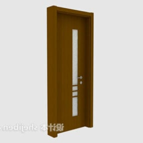 Kantoordeur houten frame 3D-model