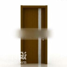 Vintage Door With Simple Frame Style 3d model