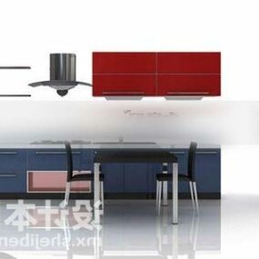 Kitchen Cabinet Modern Set 3d model