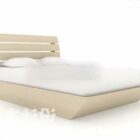 Double Bed Modern Wooden Material