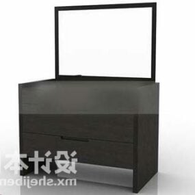 Dresser Grey Painted 3d model