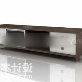 Rectangular Mdf Tv Cabinet 3d model