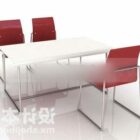Conjunto moderno de mesa de jantar e cadeira