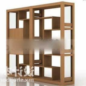 Wooden Cabinet Modern Design 3d model
