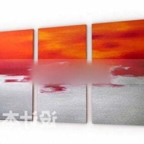 Bech Sunset Wall Photo 3d-modell