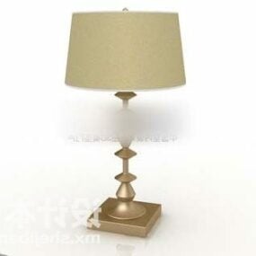 Lampe de table d'hôtel cylindre style vintage modèle 3D