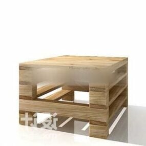 Wood Coffee Table Diy Style 3d model