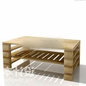 Coffee Table Pallet Style 3d model