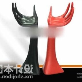 Tableware Hand Sculpture Artwork 3d model