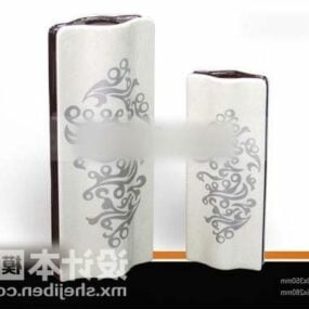 Pattern Ceramic Vase Pot Decorating 3d model