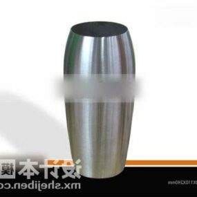 Servise Vase Inox Material 3d modell