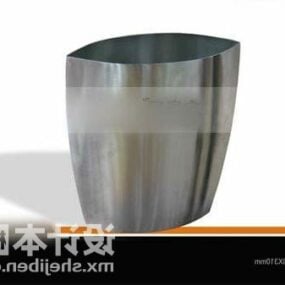 Tableware Steel Pot 3d model