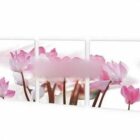 Pink Flower Picture Wall Painting