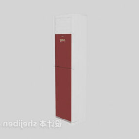 Red Vertical Air Conditioning 3d model
