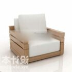 Enkelt sofa 3d model.