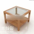 The coffee table 3d model is ed.