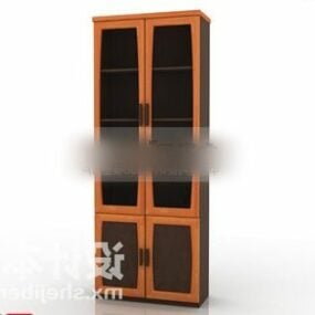 3д модель винного шкафа с двумя дверцами