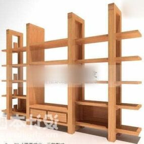 Modern Tv Cabinet With Shelves 3d model