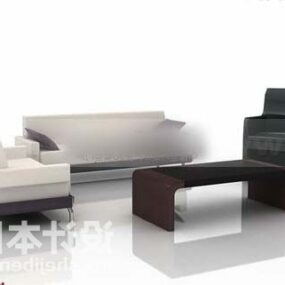 Kombinieren Sie eine Sofagarnitur im modernen 3D-Stil