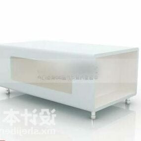 Coffee Table White Painted 3d model