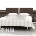 Doppelbett im modernen Stil mit Matratze
