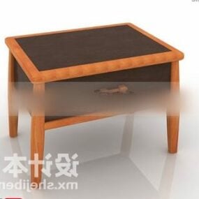 Het salontafel houten materiaal 3D-model