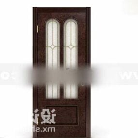 Vintage Door Wooden Frame 3d model