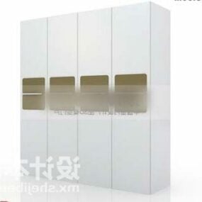 Bookcase White Color 3d model